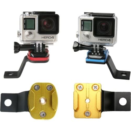 Motorcycle Rearview Mirror Aluminum Alloy Stent Fixed Bracket Holder for Gopro Hero567 Xiaomi Yi 4K Mijia SJCAM SJ6/8 H9R Action