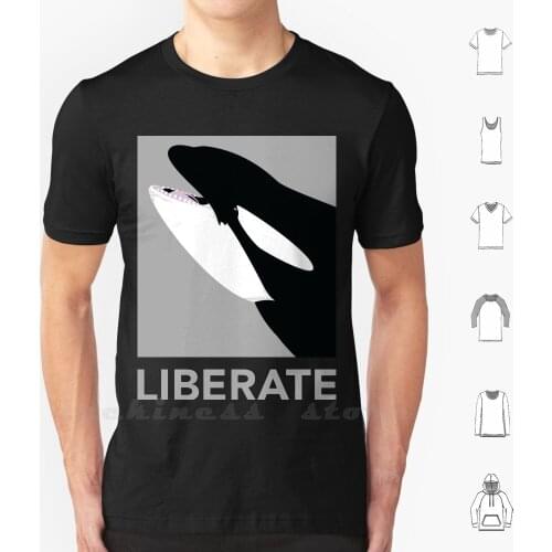 Orca ) T Shirt 6xl Cotton Cool Tee Animal Rights Animal Animals Blackfish Whales Seaworld Liberation Animal Liberation