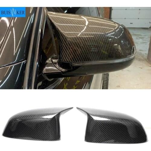 2 Pcs Glossy Balck Cover Auto Rearview Mirror Cap Covers Blind Spot Mirror Fit for BMW 2014-2018 F15 X5 & F16 X6 F26 X4 F25 X3