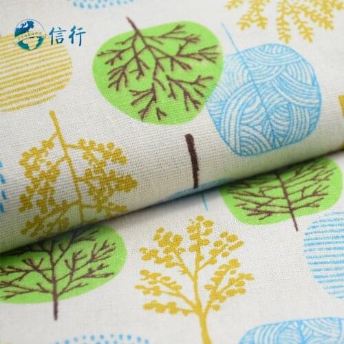 50*150cm Printed Cotton Linen Fabric For Patchwork Quilting Sewing DIY Sofa Table Cloth Furniture Cover Cushion Fabric#3446