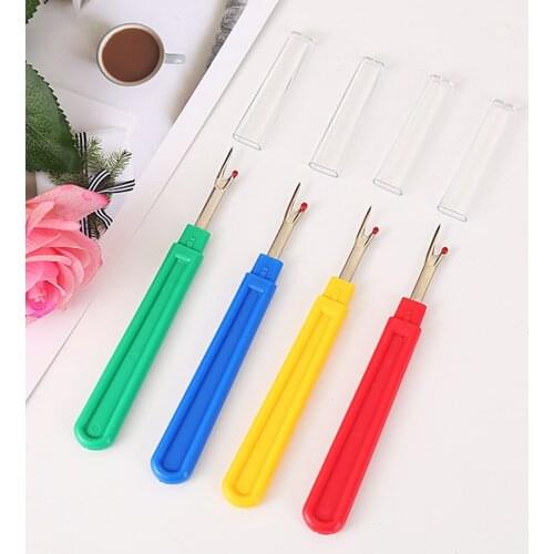 Cross Sharp Stitch Sewing Tools Broken line knife Stitches Removed Tool Safe Plastic Handle Craft Thread Cutter Seam Ripper