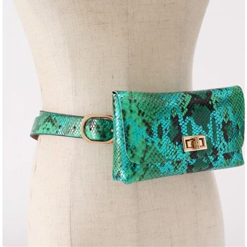 KAFVNIE New Fashion Belt Bags Women Waist Bag Travel Waist Pack Wallet PU Leather Waist Pouch Vintage Lady Fanny Pack 5 color