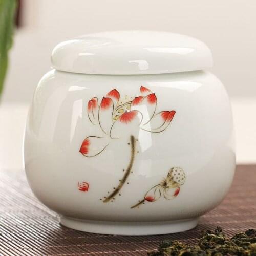 China tea tin small mini sealed storage tank powder cosmetic pot tea decorations ornaments home