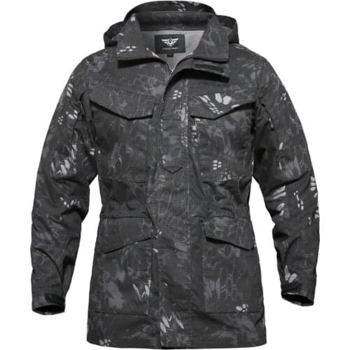 Actical Men Outdoors M65 Windbreaker Climbing Camping Coat Male Hiking Trekking Combat Military Waterproof Jacket
