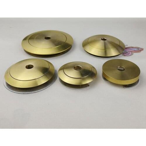 1set Copper flying saucer round ball single port glass lampshade sealing kit copper lamp head connecting