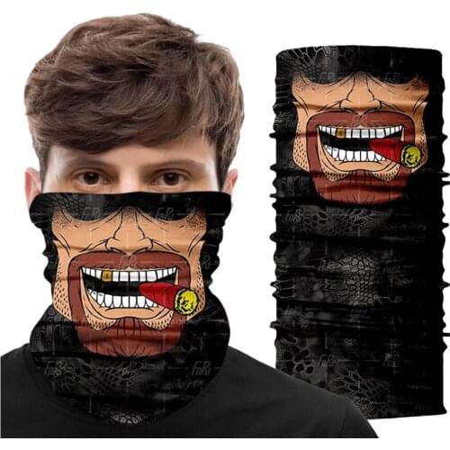 Motorcycle Balaclava Caps Hats Face Shield Mask Scarf Bicycle Hunting Outdoor Windproof Bandana Camouflage Headband Seamless Men