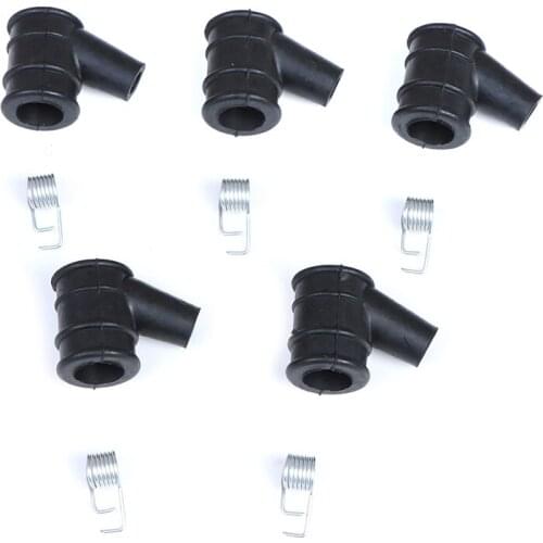 5 Sets 2-Stroke Ignition Coil Cap With Springs Set For 45CC52CC58CC Chain Saw Accessories Part Garden Power Tools High Quality