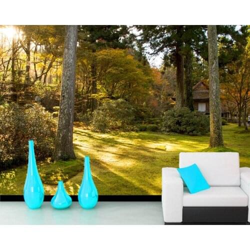 Papel de parede Parks Autumn Trees Shrubs Nature 3d wallpaper,living room TV sofa wall bedroom kitchen wall papers home decor