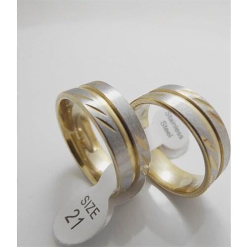 Wholesale 36 pcs Fashion 8mm Mens ring inner arc middle concave arc stainless steel rings