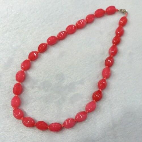 3pcs/lot Natural Quartz Agates Stone Rose Red Jades Womens Colorful Choker Necklace Knotted Facet Beaded Necklace Collar Free