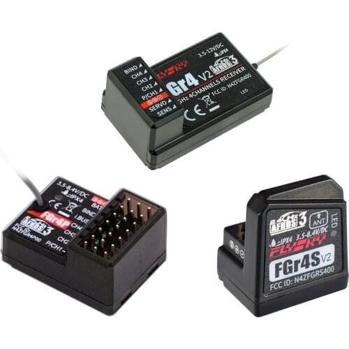 Flysky Receiver FGR4S FS-FGR4S 4CH 2.4G Receiver Can Be PPM/IBUS Output for Flysky FS-FG4 Transmitter