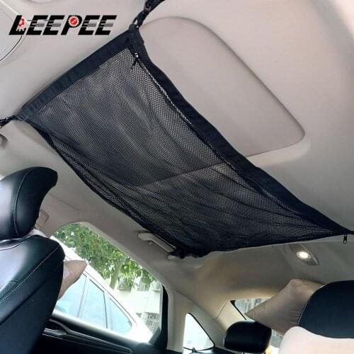 Adjustable Net Bag Sundries Storage Bag Car Storage Net Car Ceiling Storage Net Pocket Universal Interior Accessories