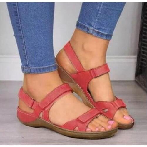Women Summer Sandals Flat Open Toe Non-slip Shoes Casual Ladies Gladiator Office Party Sandals