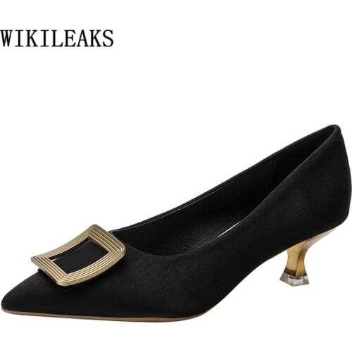 Party Shoes for Women Wedding Heels Office 2021 Shoes for Women 2021 High Heels Pumps Women Shoes Zapatos De Mujer Tacon Medio