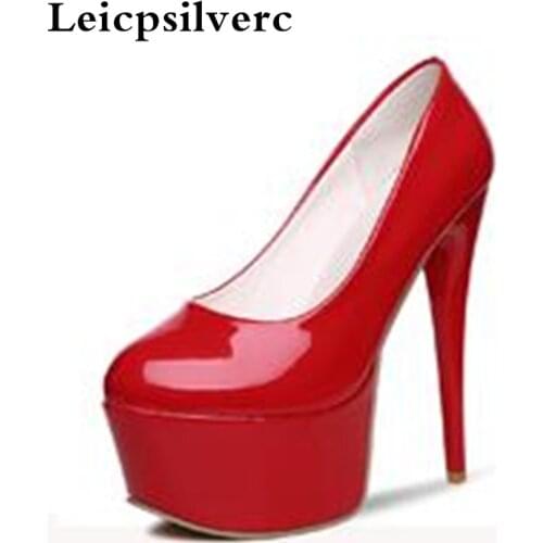 The new spring and summer high heeled shoes with a fine and comfortable T 16CM nightclub Hentian high women shoes