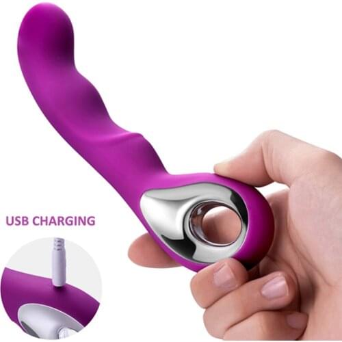 USB Rechargeable Handheld Finger Vibrator Massager 10 Speeds Mode Sex Toy Dildo For Women Couple