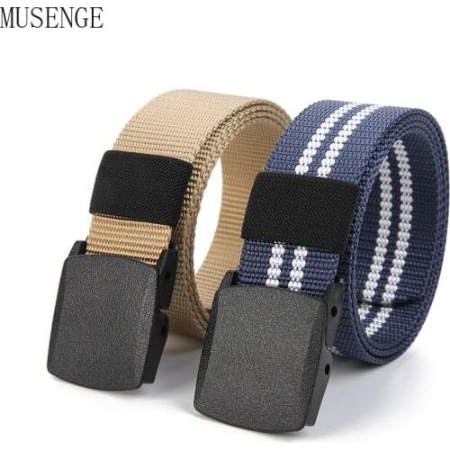 Military Men Belt 2021 Army Belts Adjustable Belt Men Outdoor Travel Tactical Waist Belt with Plastic Buckle for Pants 140cm Big