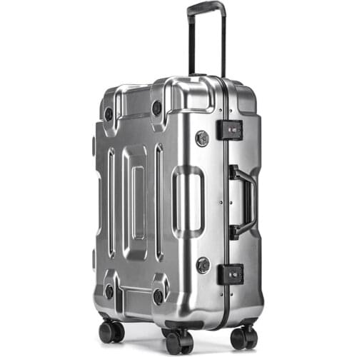 High quality travel luggage 20/24/26/29 size Space Gold PC Rolling Luggage Spinner brand Travel Suitcase