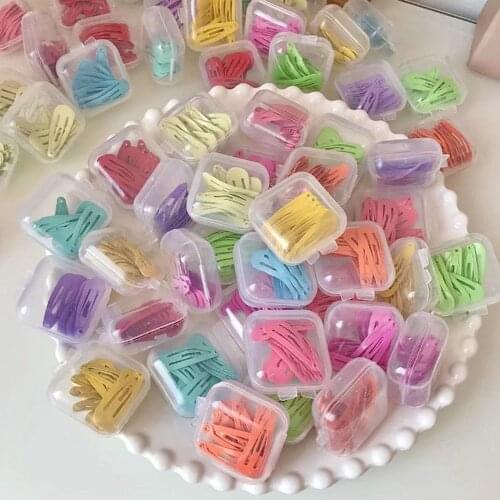 Five-pointed Star Candy Color Hairpins For Girls Cartoon Paint Bright Surface BB Clip Children Sweet Barrettes Hair Accessories