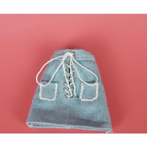 T02-X521 Blyth st Doll clothes 1/3 1/4 1/6 bjd dolls Accessories handmade light blue Denim skirt 1pcs