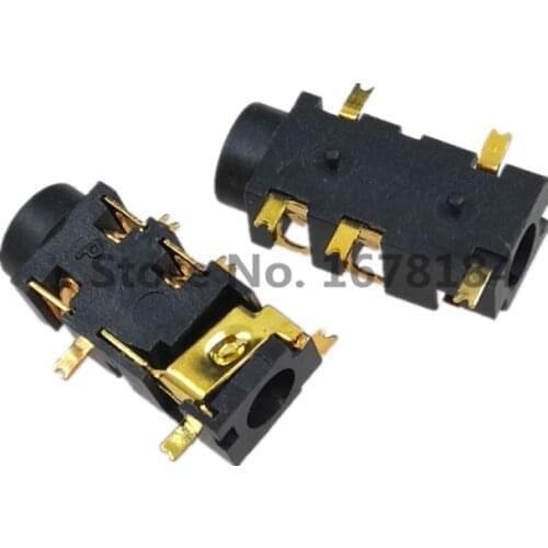 10PCS/Lot 3.5mm Headphone Jack PJ-327A PJ327A PJ-327 Audio Jack 5 Pin SMD SMT MP3 Accessories PJ-327A