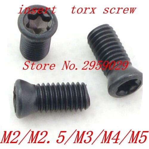 500pcs M1.8 M2 M2.5 M3 M4 CNC Insert Torx Screw for Replaces Carbide Inserts CNC Lathe Tool