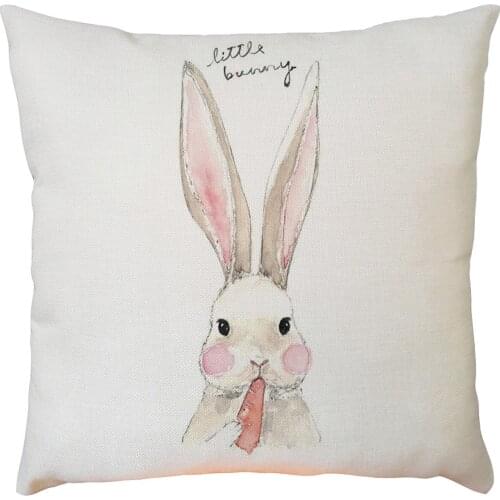 2020 Easter Cushion Cover Sofa Bed Home Decoration Festival Rabbit Pillow Case Cushion Cover For Easter Wedding Party Decor Z31