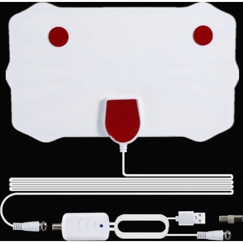 2021 new indoor TV antenna 1500 mile radius amplifier DVB-T2 isdb-tb antenna signal receiver 1080P HD TV flat panel design