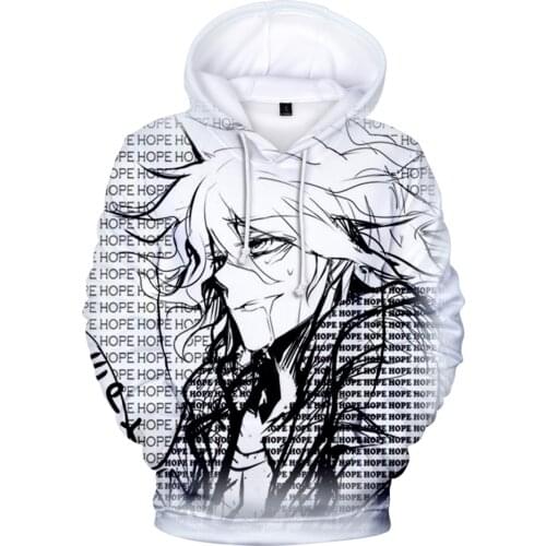 2021 Nagito Komaeda Hoodie Mens Hoodies Sweatshirt for Women Nagito Komaeda Print Casual Hoodie Boys/girls Streetwear Clothes