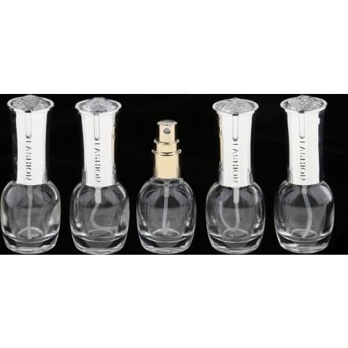 5 Pcs Cosmetic Oil Empty Perfume Bottle 10ml Spray Bottles Set Lady Gift Set