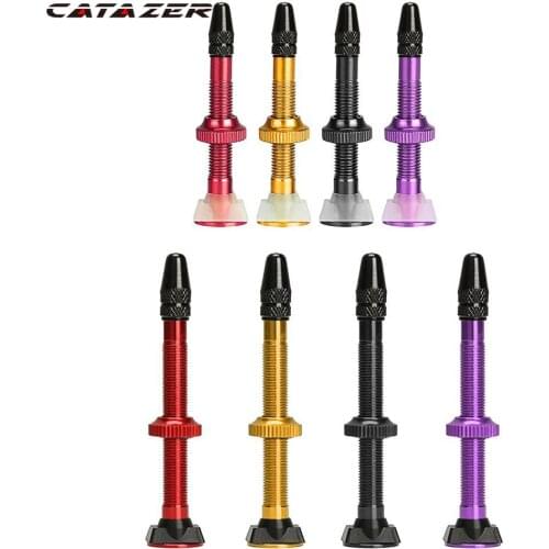 7 Colors 2 Pcs 40mm/60mm Bicycle Valve for Bike Tubeless Tire Presta Valve MTB Road Bike Tyre Aluminum Alloy