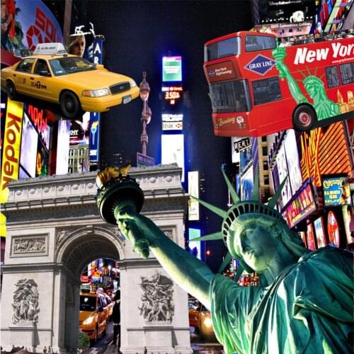 Diamond Embroidery Street view 5D DIY Diamond Painting Full Square Cross Stitch Diamond Mosaic Rhinestone decor Paintings FZ800