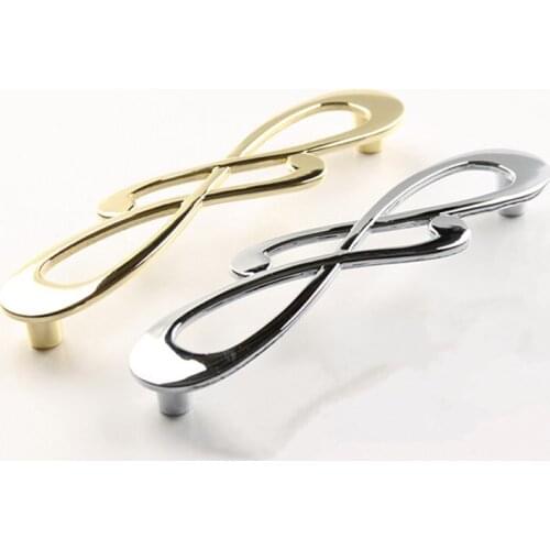 5"Modern simple art furniture handle Creative kitchen cabinet pulls drawer Dressing door pulls bedside table cupboard knobs128mm