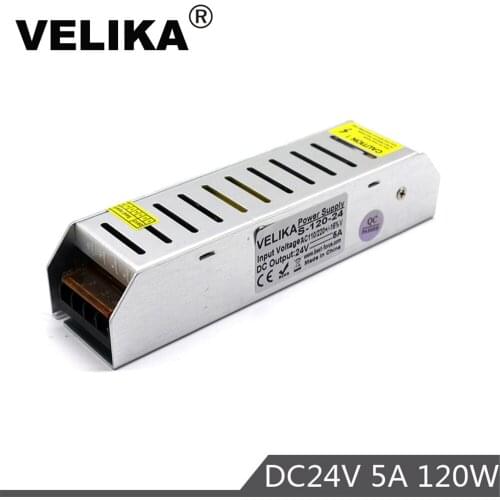 Mini Size Single Output power supply Swtich 24V 5A 120W Power Supplies led driver transformer 110v 220v For cnc cctv Light DIY
