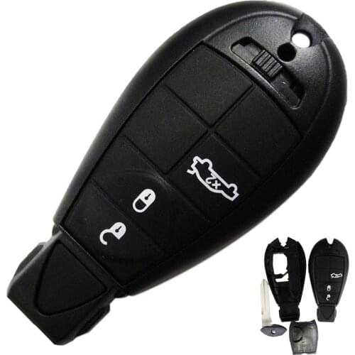 Kutery 4 Buttons Remote Car Key Fob Shell Case For Dodge Challenger Magnum Charger For Chrysler