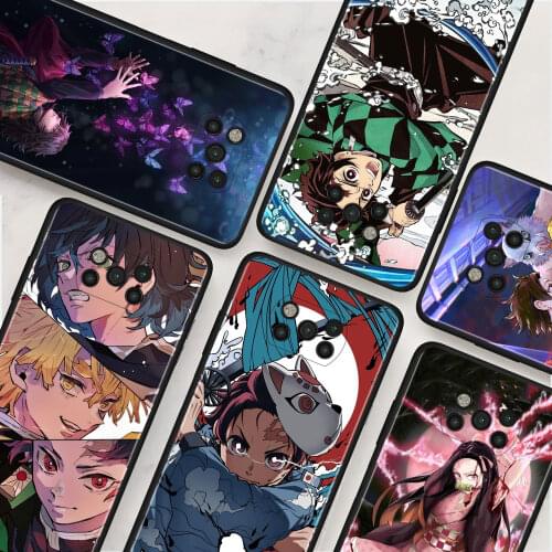 Demon Slayer Silicone Soft Pnone Case For Xiaomi Mi Poco X3 NFC Pocophone F1 M3 Pro 5G F3 Back Cover Fundas Shell
