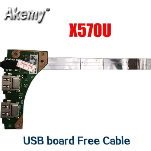 For Asus YX570U YX570UD X570U X570UD _IO USB Headphone jack Board with cable