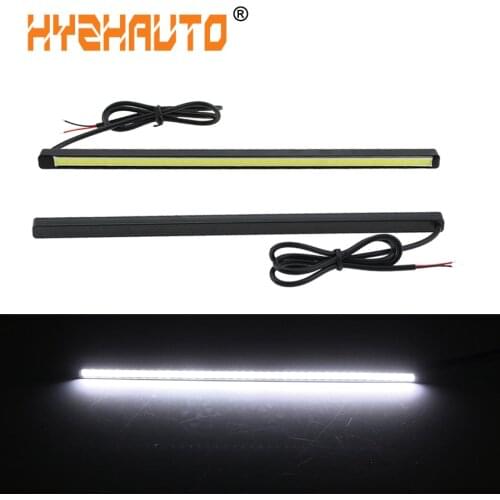 HYZHAUTO 2Pcs 20CM COB Daytime Running Lights Car LED DRL Auto Driving Light Source White Waterproof Strip Lamp 12V