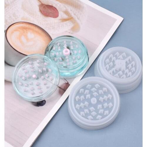 Smoke Grinder Resin Epoxy Mold DIY Spice Crusher Silicone Grinding Tools Mould