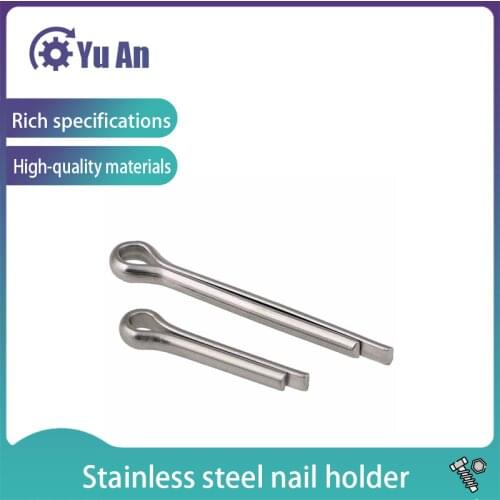 Gb91 Authentic 304 Stainless Steel Split Pin Snap Pin Whistle Hairpin U-pin Steel Pin M1.0-m4 50pcs