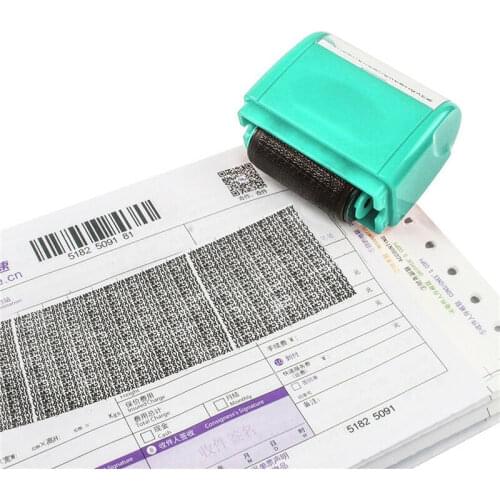 Identity Privacy Roller Stamp Portable Information Coverage Messy Code Data Protector Security Seal