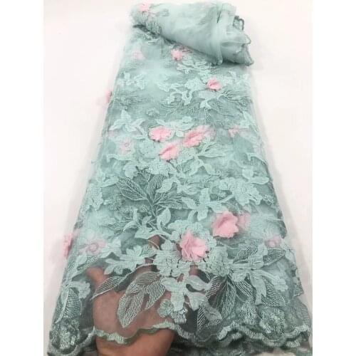 Hot selling small fresh and elegant 3D small applique tulle embroidery, comfortable fabric, suitable for cute ladies' skirts