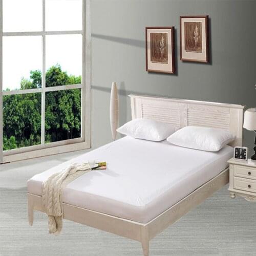 160X200CM Terry Knit Fabric Waterproof Mattress Protector Cover For Bed Wetting And Bed Bug Fitted Sheet Style Mattress Pad