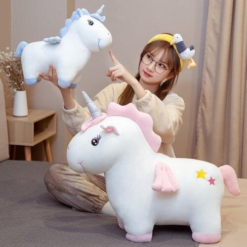 Soft Plush Unicorn Toys For Kids Stuffed Baby Toy For Girls Children Cute Unicorn Pillow Christmas Gift White Unicorn Love Doll