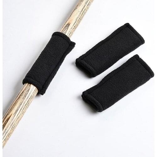 New Black 2Pcs/Lot Snooker Pool Cue Stick Rod Wiping Cloth Grind Arenaceous Billiard Accessories China 2016
