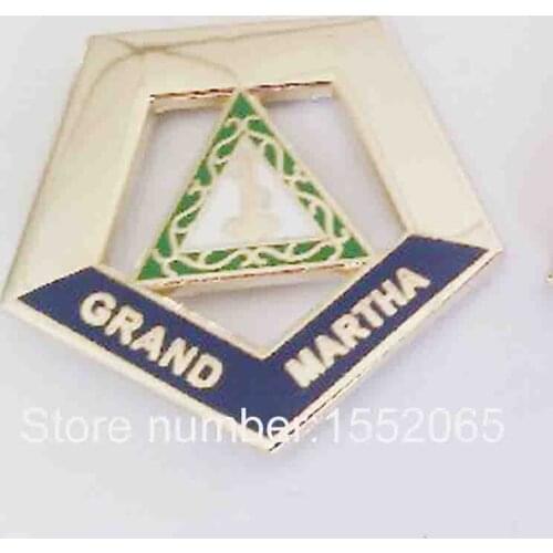 Wholesale Custom Masonic Lapel Badge 1" GRAND MARTHA Lapel Pin