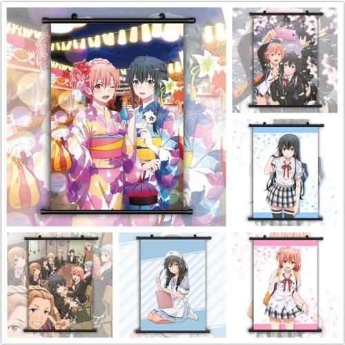 OreGairu Yukinoshita Yukino Yuigahama Yui HD Print Wall Poster Scroll