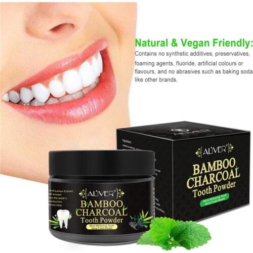 Bamboo Charcoal Teeth Whitening Powder Activated Coconut Charcoal Natural Tooth Powder To Remove Tartar Oral Hygiene Cleaning
