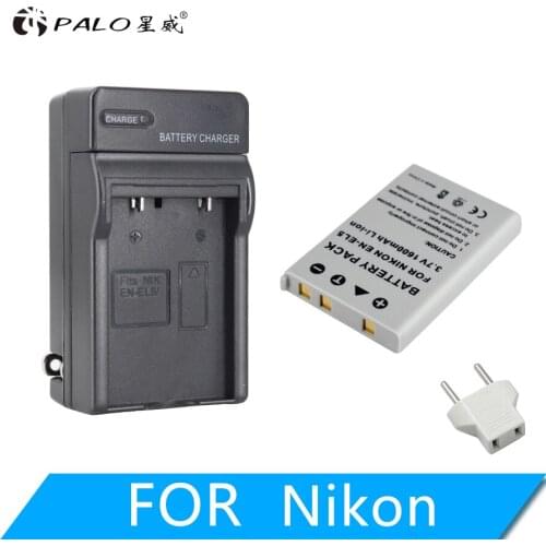 PALO 1600mAh EN-EL5 Digital Camera Battery for Nikon Coolpix P4 P80 P90 P100 P500 P510 P520 P530 P5000 P5100 5200 7900 P6000