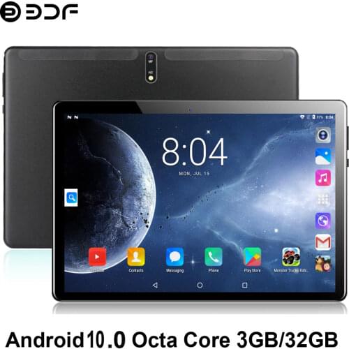 2021 BDF Tablets 4G LTE Phone Call Octa Core 10.1 Inch IPS 1280*800 2GB RAM 32GB ROM SC9863A GPS Android 9.0 Tablet Pc Tabletas